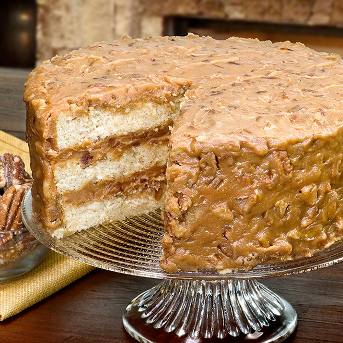 Praline Layer Cake By Savannah S Candy Kitchen Goldbelly   Praline Layer Cake.71b386544eb89899caeebea1b86bfc30 