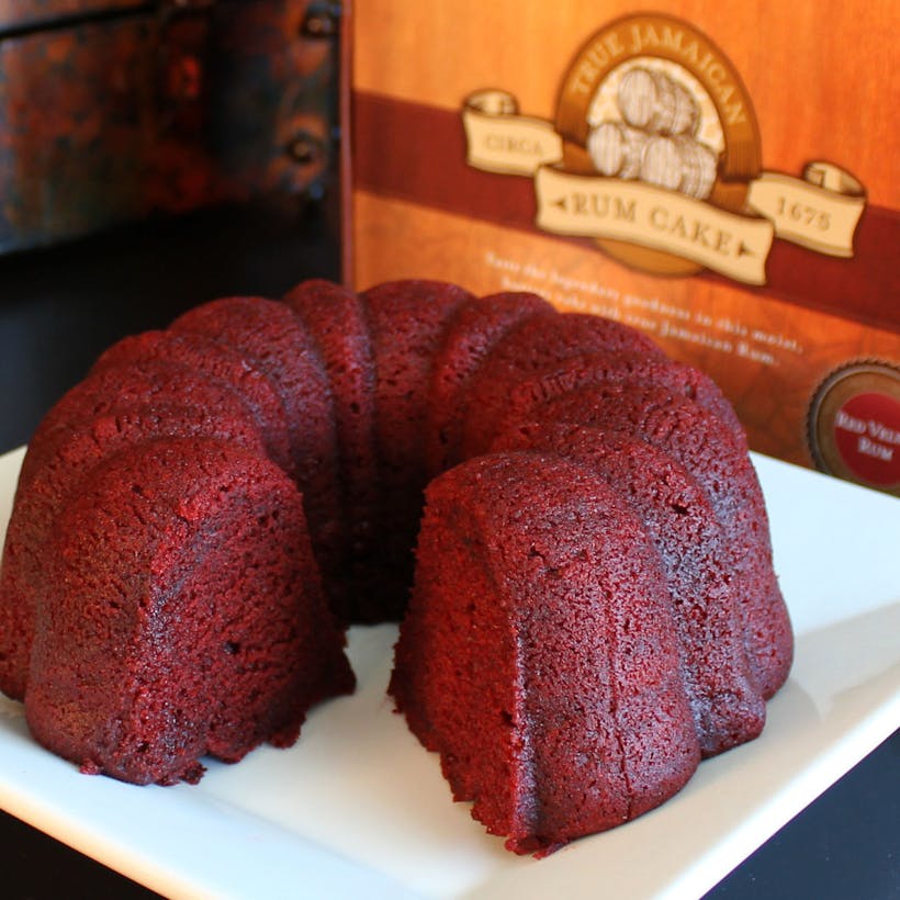 Wicked Jack's Red Velvet Rum Cake