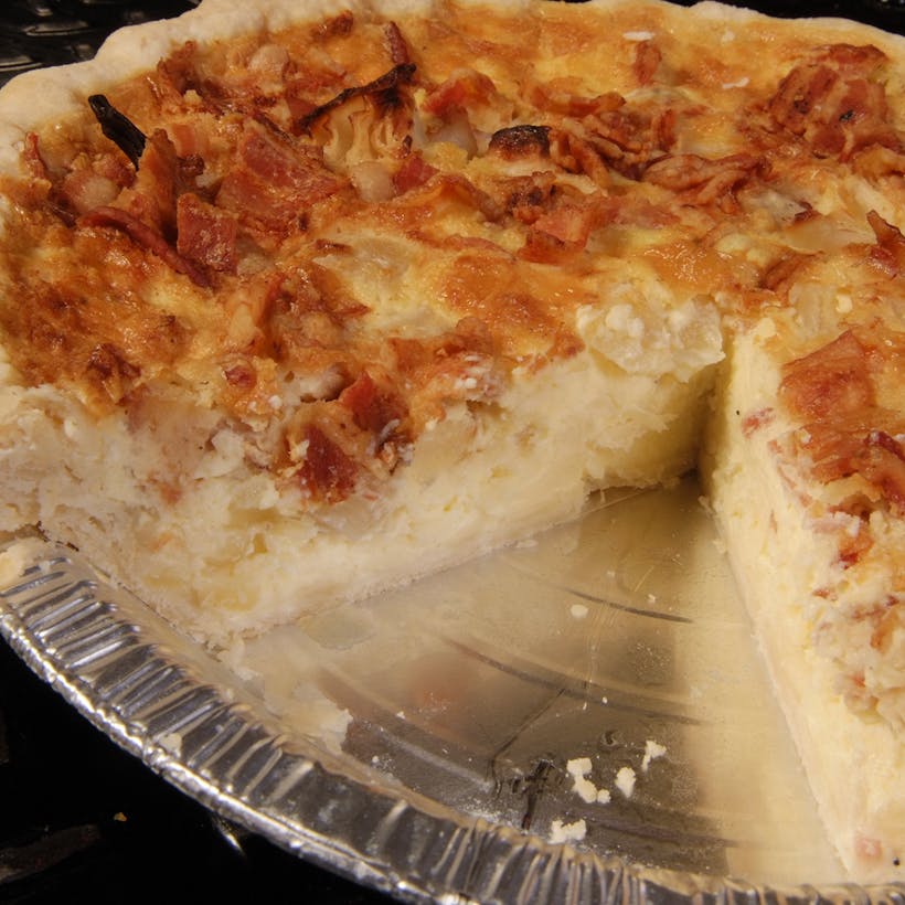 Bacon Onion Gruyere Quiche