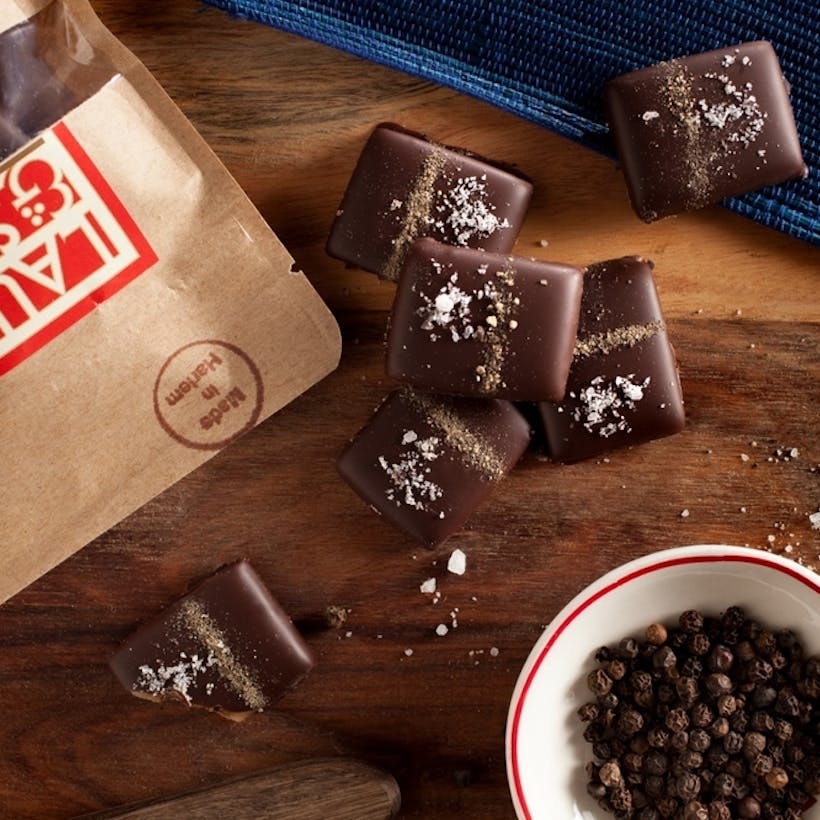 Dark Chocolate Toffee with Maine Sea Salt & Tellicherry Pepper