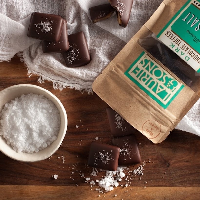 Dark Chocolate Toffee with Maine Sea Salt