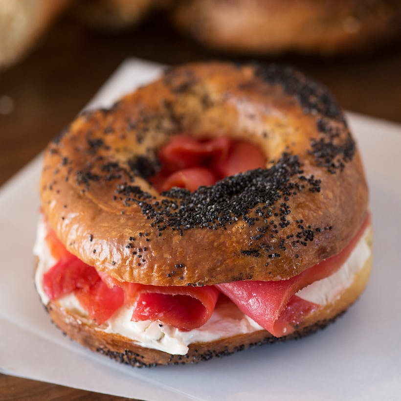 Dozen Bagels + Beet Lox + Cream Cheese