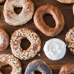 Dozen Bagels + Beet Lox + Cream Cheese