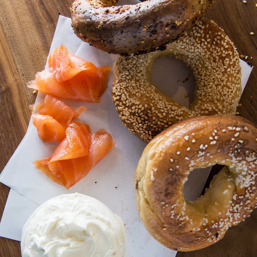 2 Dozen Bagels + Salmon + Beet Lox + Cream Cheese