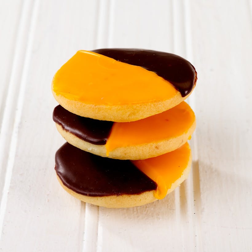 Mini Orange & Black Cookies