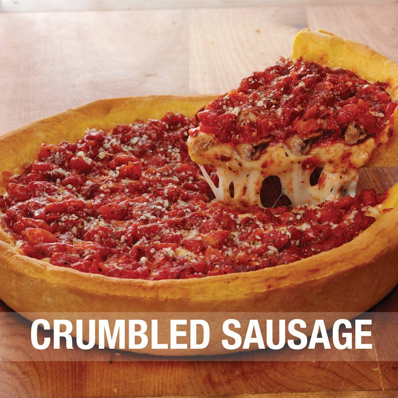 Chicago Deep Dish Crumbled Sausage Pizza - 2 Pack