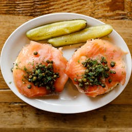 Bagel Brunch with Shmear and Smoked Salmon for 8