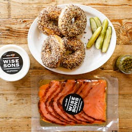 Bagel Brunch with Shmear and Smoked Salmon for 8