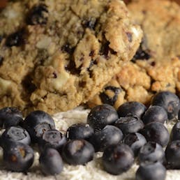 Blueberry White Chocolate Oatmeal Cookies