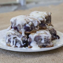 Iced Blueberry Biscuits