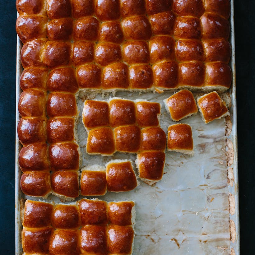 Large Parkerhouse Rolls - 4 Dozen