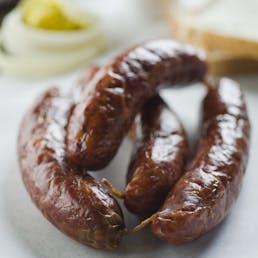 Chopped Brisket Sandwich Kit for 8 + 8 Original Sausage Links