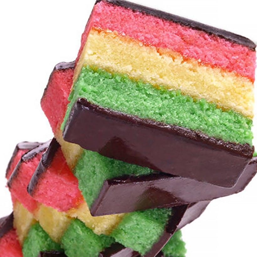 Hand Dipped Rainbow Cookies - 3 Pack (Kosher)