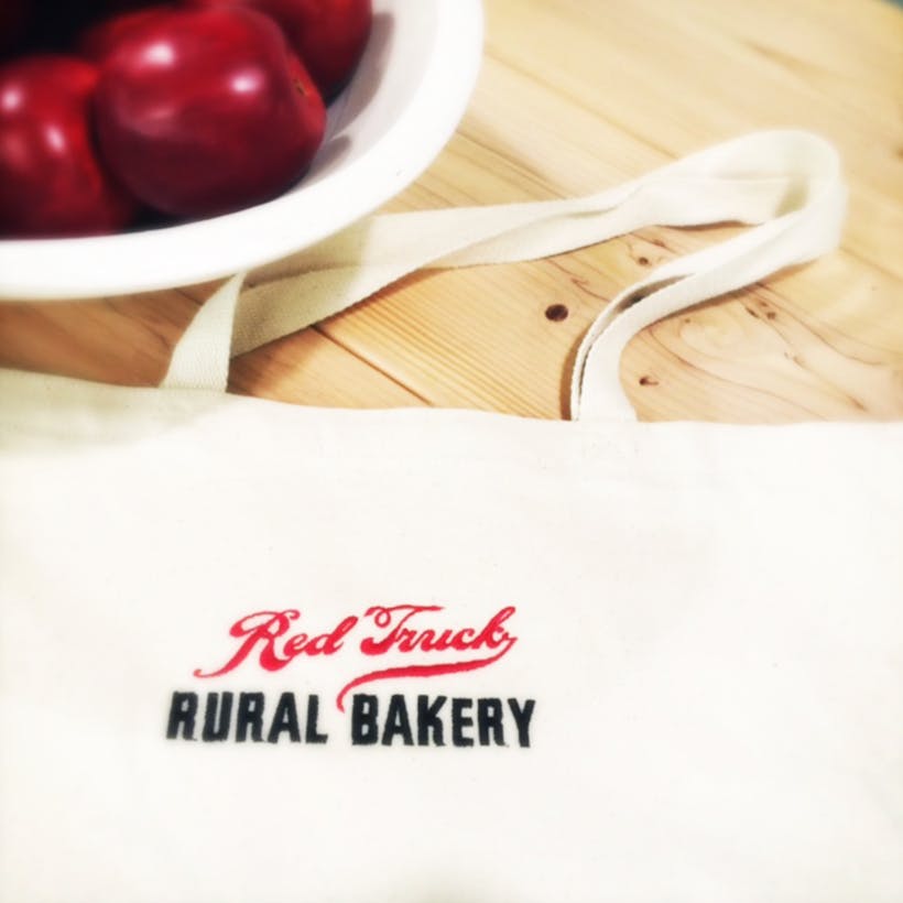 Red Truck Canvas Bag