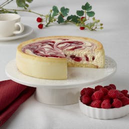 Raspberry Swirl Cheesecake