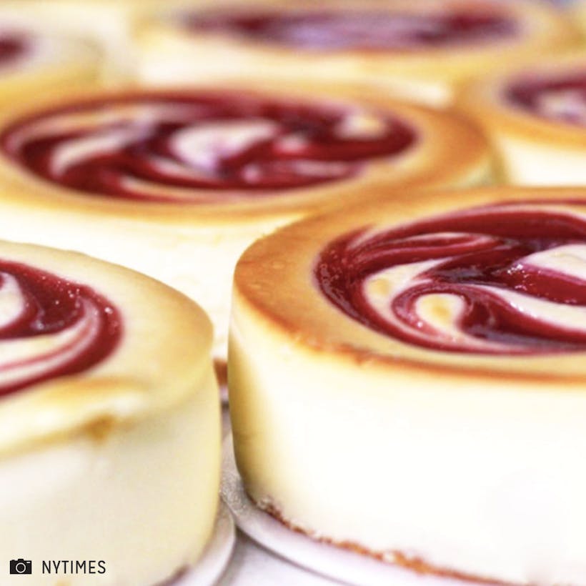 Raspberry Swirl Cheesecake