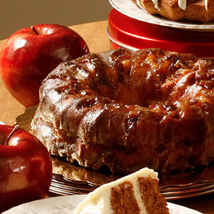 Apple Rum Upside Down Cake