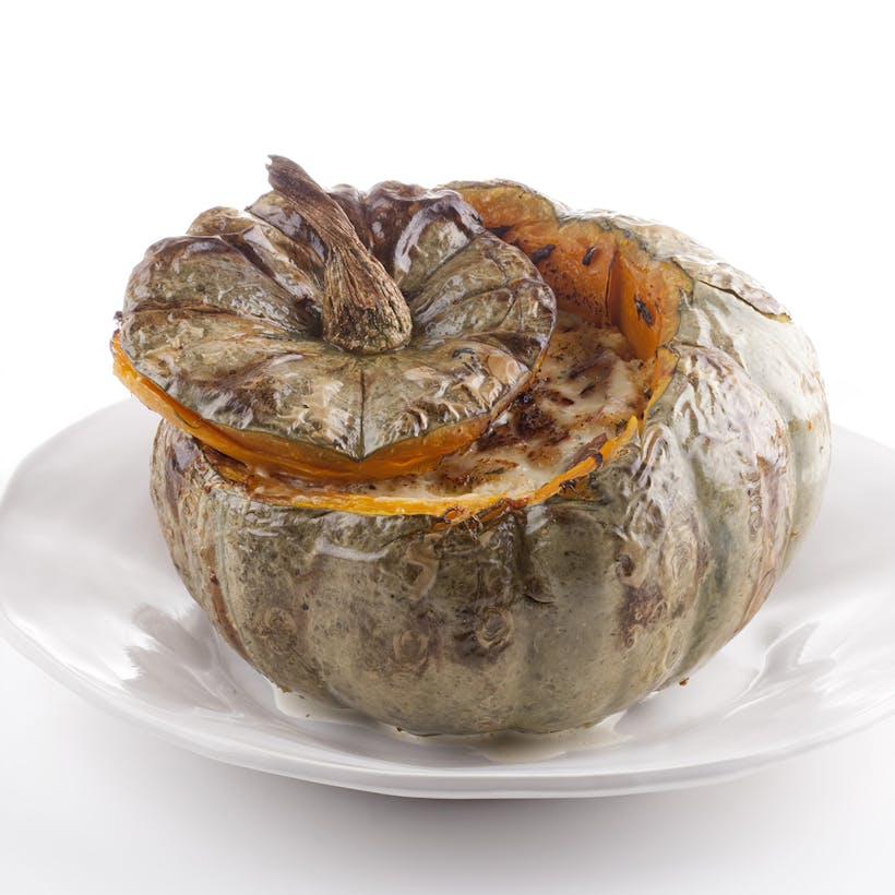 Roasted Comte Cheese-Stuffed Pumpkin