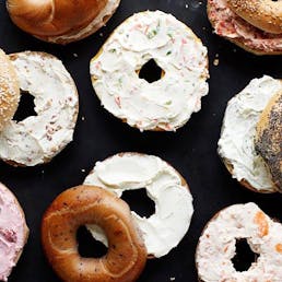 Bagels, Cream Cheese & Nova Scotia Salmon - One Dozen