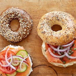 Bagels, Cream Cheese & Nova Scotia Salmon - Two Dozen