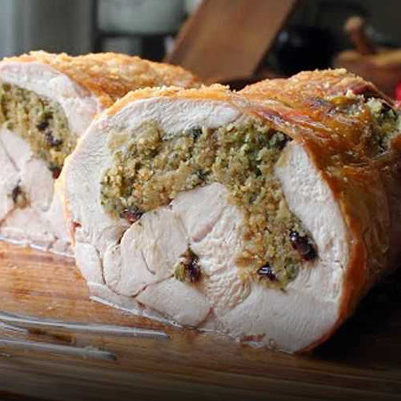 Cajun "Turken" with Andouille Cornbread Stuffing