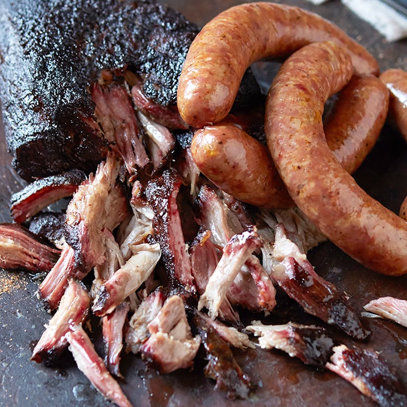 Hog Heaven - Pulled Pork + Sausage Links