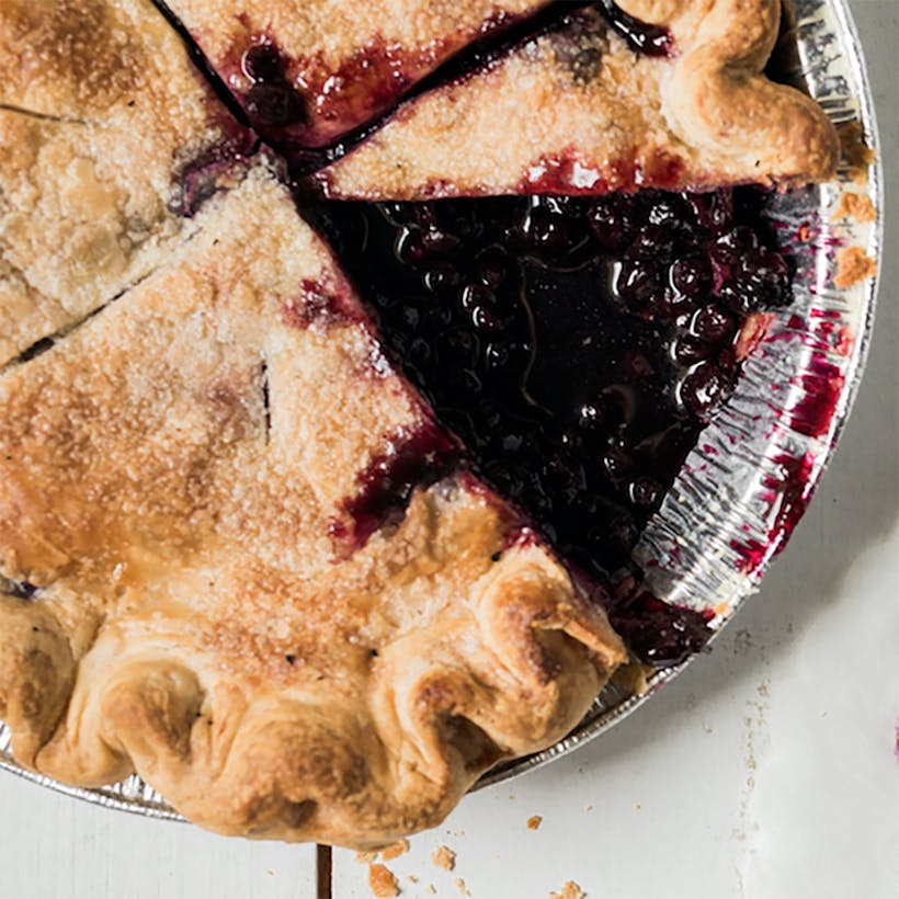 Maine Wild Blueberry Pie by Two Fat Cats Bakery Goldbelly