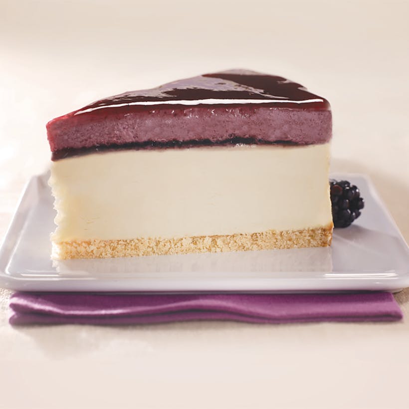 Blackberry Sour Cream Cheesecake