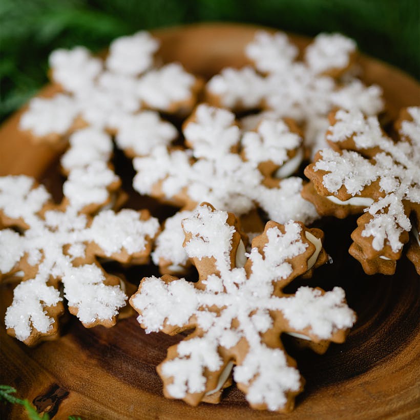 Snowflake Cookie Sandwiches