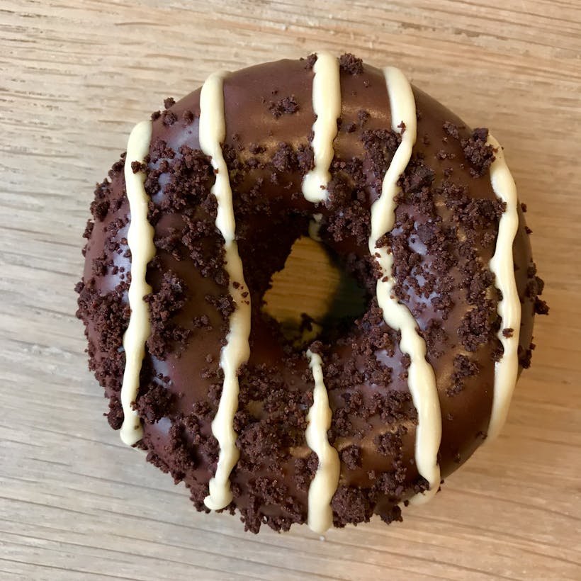 Chocolate Caramel Brownie Cake Donuts - 12 Pack