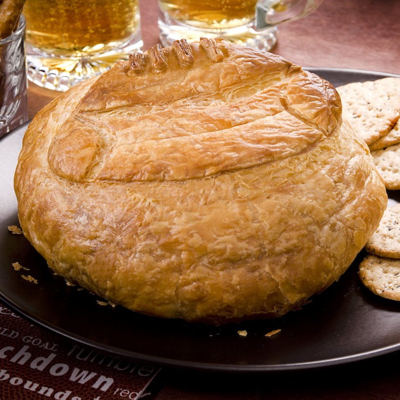 Superbowl Football Baked Brie