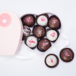 Valentine's Cruffle Heart Gift Box - 10 Piece