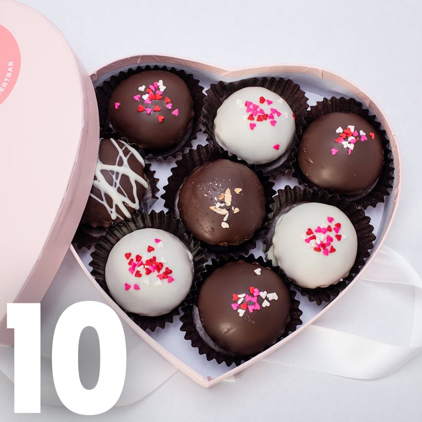 Valentine's Cruffle Heart Gift Box - 10 Piece