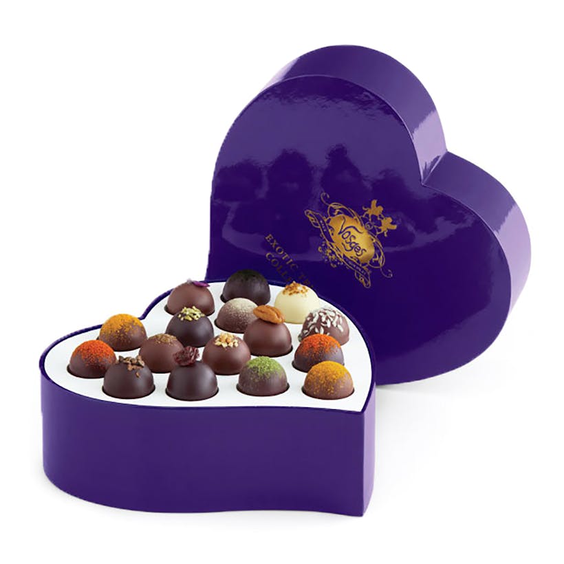 Exotic Heart Truffle Collection - 16 Pieces