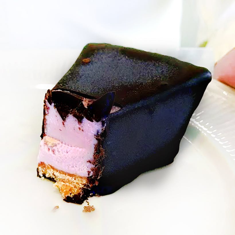 Dark Chocolate Strawberry Key Lime Pie on a Stick
