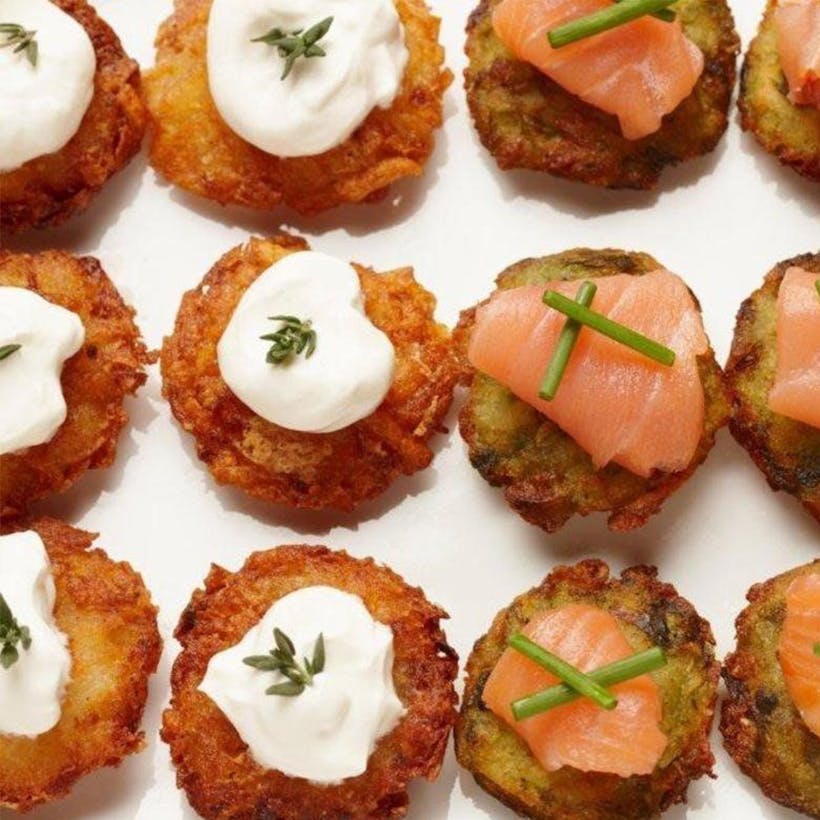 Bite Size Green Onion Latke - 48 Pack