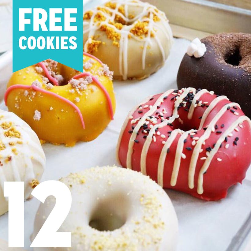 Choose Your Own Donut Dozen + Free Cookies