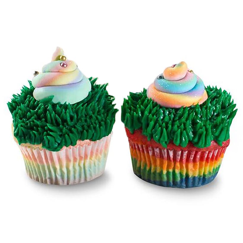 Unicorn Poop & Party Pooper Cupcakes