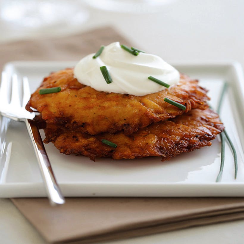 Large Green Onion Latkes