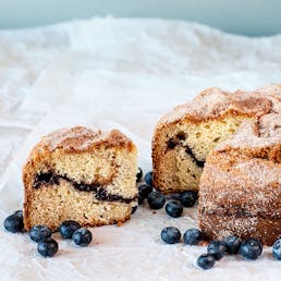 Maine Blueberry Sour Cream Coffee Cake