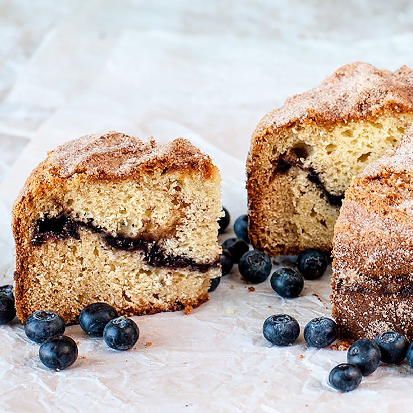 Maine Blueberry Sour Cream Coffee Cake