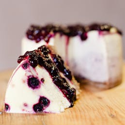 Montana Huckleberry Cheesecake