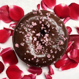Chocolate Rose & Rose Petal Cake Doughnut Combo - 12 Pack