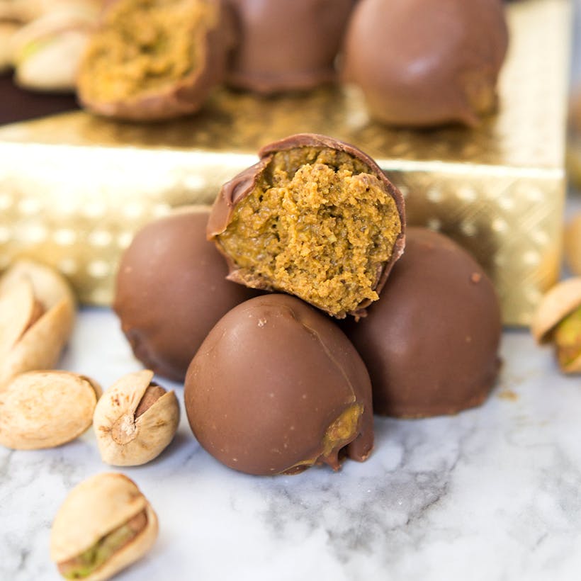 Pistachio Butter Truffles