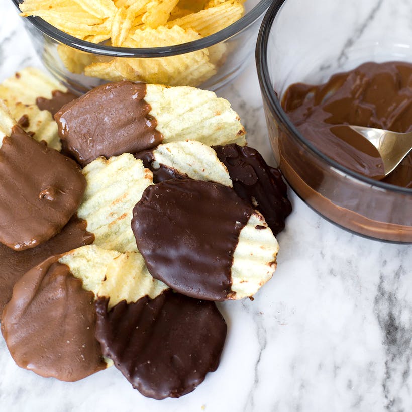 Chocolate-Covered Potato Chips