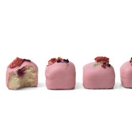 Lemon Raspberry Petits Gateaux Gift Box - 12 Pieces