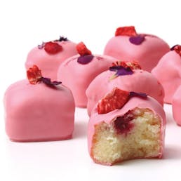 Lemon Raspberry Petits Gateaux Gift Box - 12 Pieces