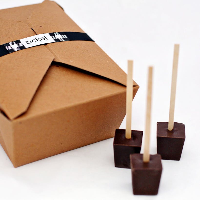 French Truffle Hot Chocolate on a Stick