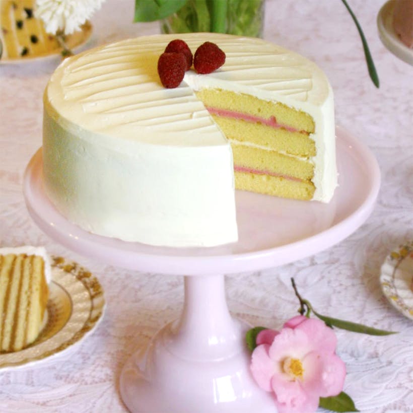 Lemon Raspberry Delight Cake