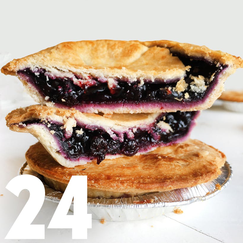 Blueberry Frisbie Mini Pie - 24 Pack